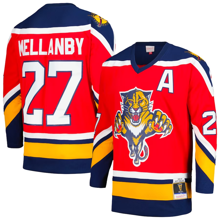 Men's Florida Panthers Scott Mellanby #27 Red Home Breakaway Jersey